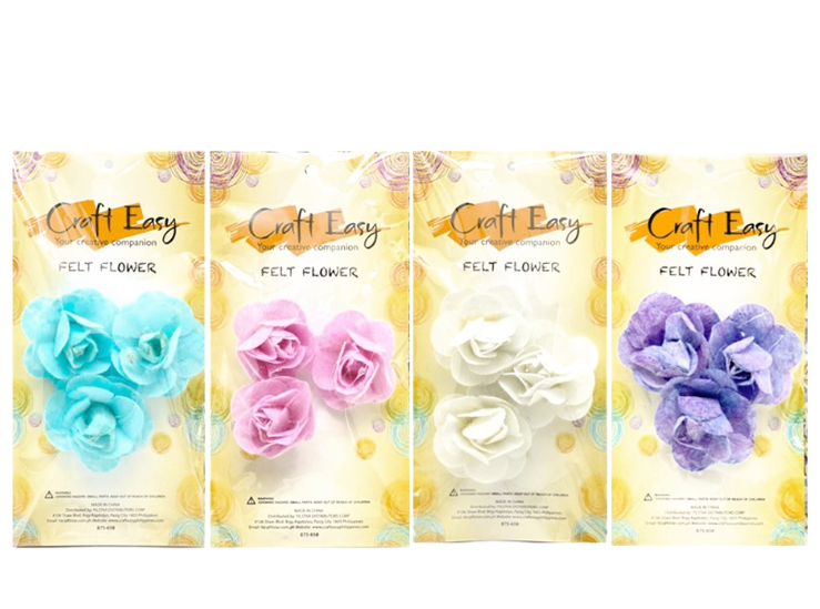 Craft Easy Flower Bouquet Assorted Colors set Scrapbook, Arts and Craft Materials