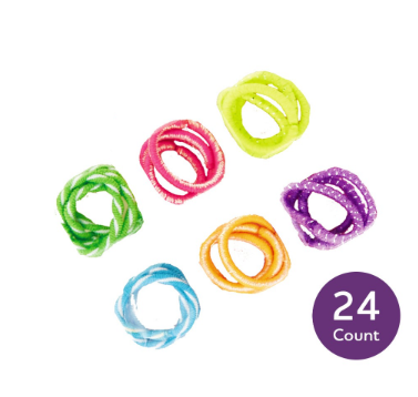 Goody Girls Ouchless No-Metal Mini Hair Elastics 2mm Thin, 24ct