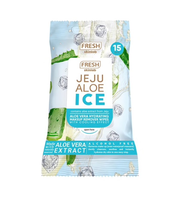 Fresh Jeju Aloe Make Up Wipes 15s (Packs of 2)