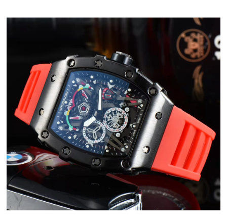 Original Luxury Fashion Barrel Shape Business Casual Luminous Waterproof Men Women Silicone Watch 02