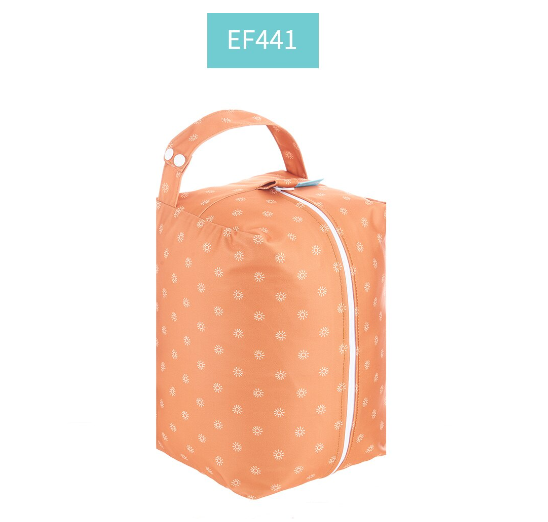 Happyflute Baby Diaper Pods Reusable Waterproof Fashion Prints Wet Dry Cloth Wet Bag Mums Storage Travel Nappy Bag C24