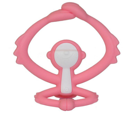 Mombella Hugging Monkey Teether (Pink)