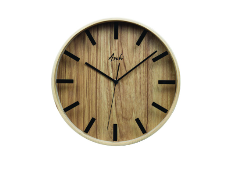 Asahi W 7009 Round Wall Clock 12 inches