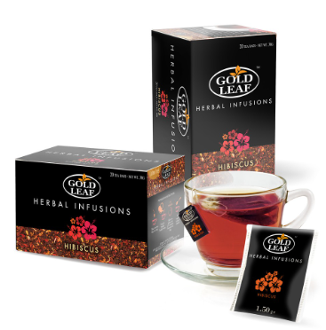 Gold Leaf Herbal Infusions  Hibiscus Tea 20 Teabags