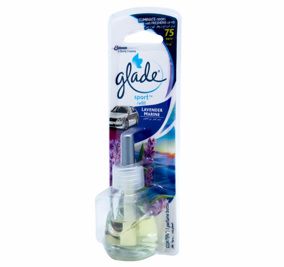 Glade Sport Refill, Car Air Freshener 7ml (Lavender Marine)