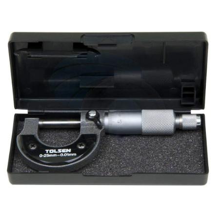 Tolsen Micrometer Machinist Measuring (0-25mm) 35055