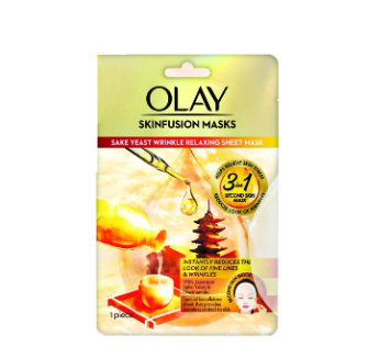 Olay Skin Sake Yeast Wrinkle Relaxing Sheet Mask 20G