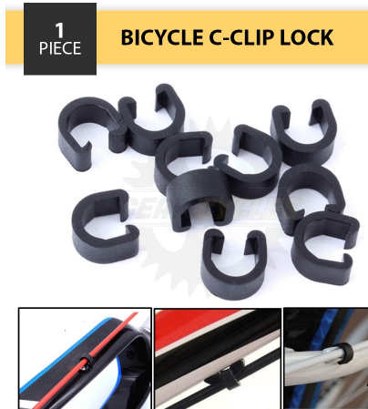 C-Clip Plastic Lock Hose C Type Buckle Clasps Mountain Road Bike MTB Brake Shifter Cable Guide Clip