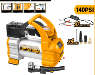 Auto Air Compressor Car Tire Inflator 10A 140PSI AAC1408 IPT