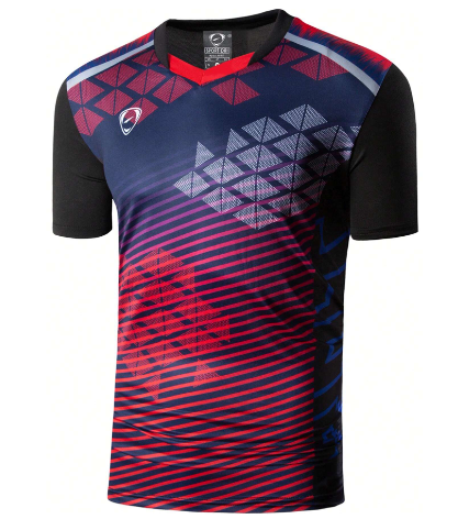 jeansian 1pc Men's Black Tight-Fitting Sport T-Shirt, Suitable For Tennis, Golf, Bowling, Badminton, Running, Quick Dry LSL298