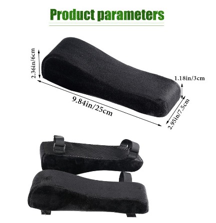 2PCS Chair Armrest Pads Memory Foam Elbow Pillow Home Office Working Chair Armrest Pillow Cushion