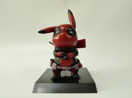 5"Pokemon Figure Pikachu Deadpool version PVC Statue Model Toy Gift