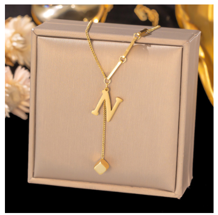 Vnox Letter Pendant Long Necklace for Women Girl,18K Gold Stainless Steel Hypoallergenic A-Z Initial Name Necklace Gift N