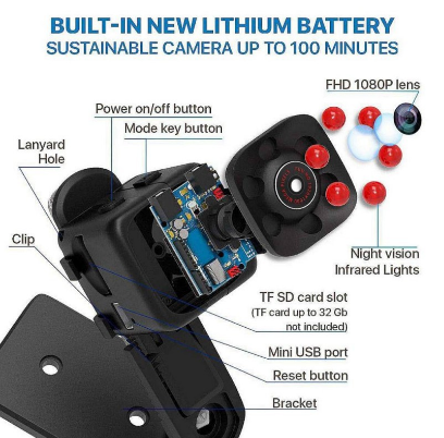 Mini SQ11 Car DVR DV Camera Hidden Camcorder Sports Dash Cam CCTV Camera night vision