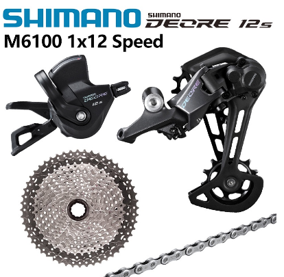 Shimano Deore M6100 1x12 Speed Bike Groupset M6100 shifter RD KMC Chain 12s Cassette bicycle parts