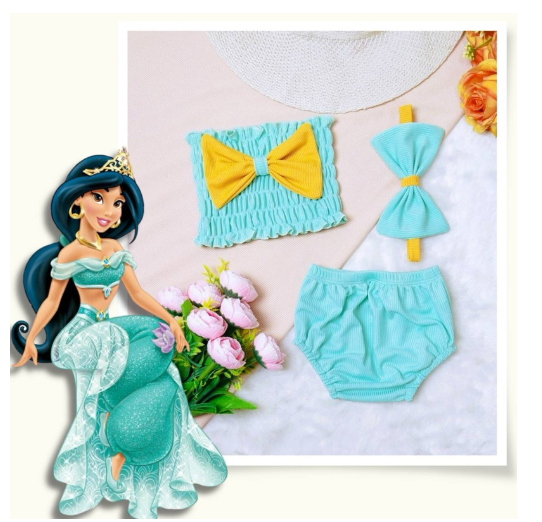 Stacey Smocking Terno For Baby Girl With Turban for 1-24months c16