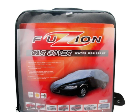 Fuzion Car Cover Water Resistant FCC-WRHB Hatchback (Gray) for Honda Fit, Jazz, Mobilio, Brio