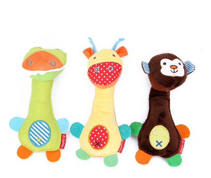 Cute zoo Series Rattles Baby Plush Toys