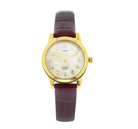 Timex Essex Avenue Gold Leather Analog Quartz Watch For Women T21693 STYLE