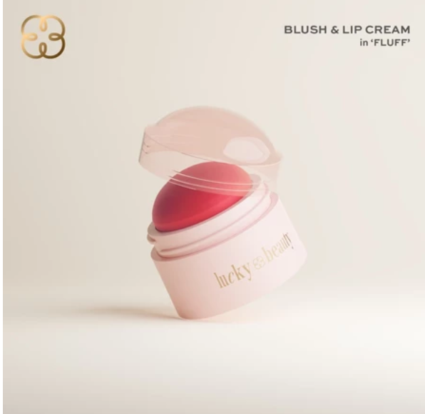 Lucky Beauty Blush & Lip Cream In Fluff