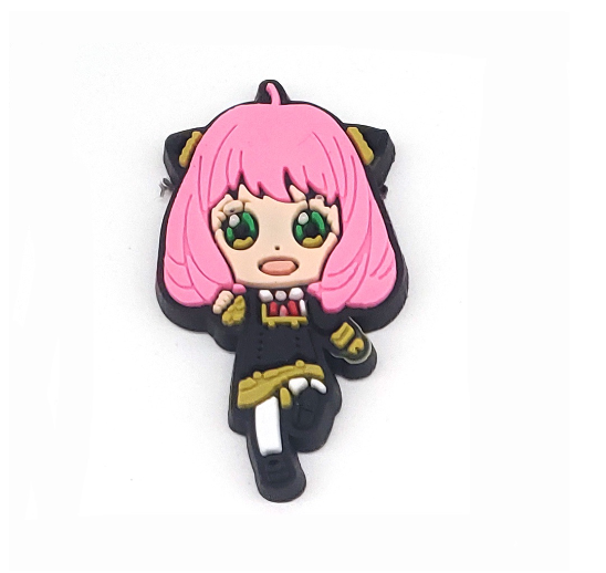 Cute Spy Family Jibitz for Croc Pin Anya Yor Forger Jibbits Charm Anime Jibits Crocks Men Shoe Charms Shoes Accessories Decoration G1