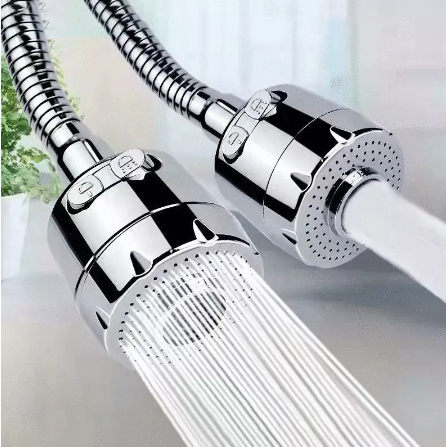 Water Saving 360 Degree Swivel Kitchen Faucet Aerator Adjustable Dual Mode Sprayer Filter Diffuser