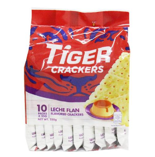 Tiger Crackers Leche Flan 25g x 10's