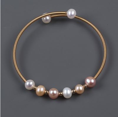 Delicate Real Natural Freshwater Potato Pearl Bead Bracelet