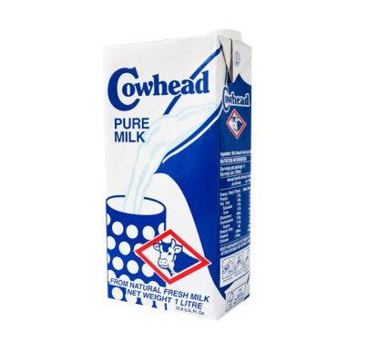 Cowhead Fresh Pure Milk 1L (Pack of 2)