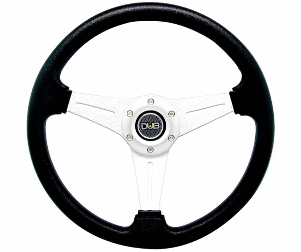 Dub Steering Wheel 25D (Silver) Steering Wheels & Accessories