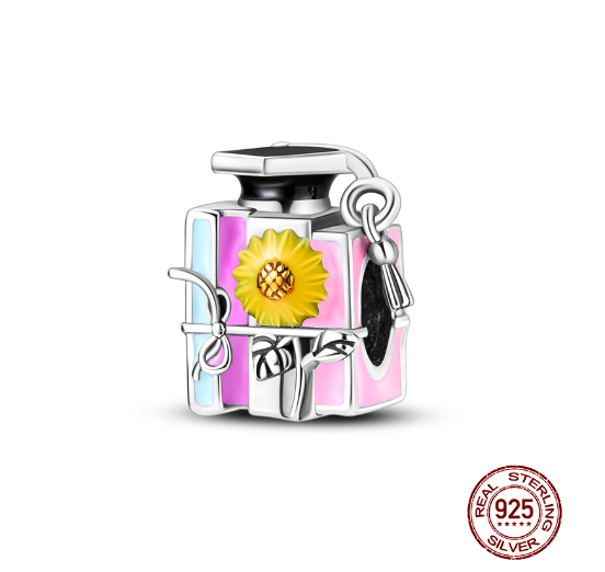 New Arrivals 925 Silver Life Tree Pendants Feather Planet Trunk Travel Girl Charms Beads Fit Original Pandora Charms Bracelet Women DIY Jewelry 008