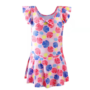 Children's Swimsuit Girls One Piece Little Princess Dress Beach Cute girl Swimsuit 9611