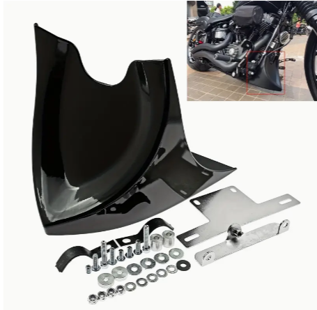 Front Low Chin Lower Fairing Spoiler Cover Fit For Harley Sportster XL Dyna Touring