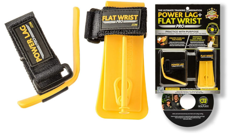 Golf Swing Training Aids - Golf Swing Lag Trainer and Golf Flat Wrist Trainer for Chipping, Slice and Full Swing
