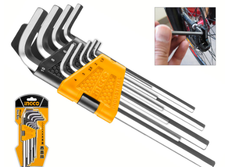 Ingco HHK11091 9pcs Allen Hex Key Set _H