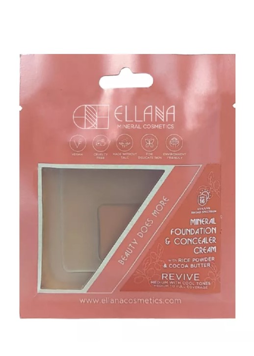 Ellana Mineral Foundation & Concealer Cream - Revive 2.5G