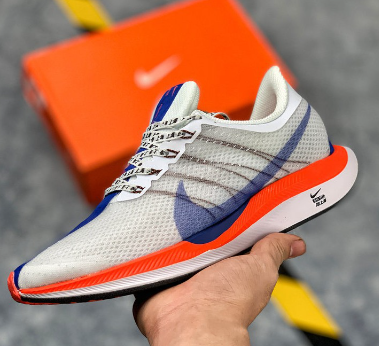 100% Original Nike Zoom Pegasus 35 Turbo Nike Lunar Blue/Grey sneaker Shoes For Men and Women