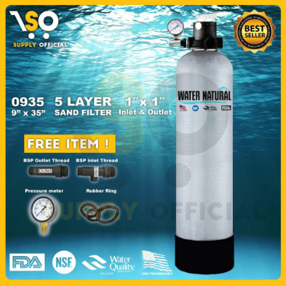 WATER NATURAL 0935 & 0942 Outdoor Filter Sand Filter System Tank Penapis Air