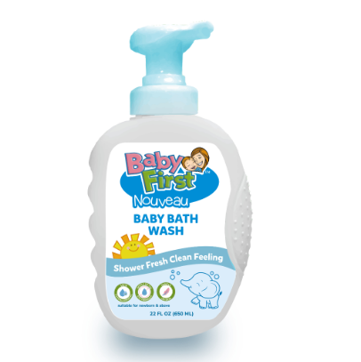 Baby First Nouveau Head-to-Toe Baby Bath Wash 650ml Milk Scent