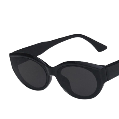 Lovito Women Casual Plain Basic Sunglasses LNA32304 (Black)