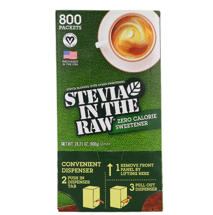 Stevia In The Raw Zero Calorie Sweetener 1g x 800's