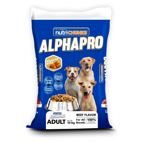 ALPHAPRO Regular Bites Adult Beef 10kg