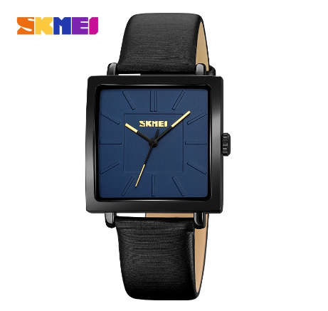 SKMEI Fashion Ladies Quartz Watch Waterproof Square Women 2032 BLUE