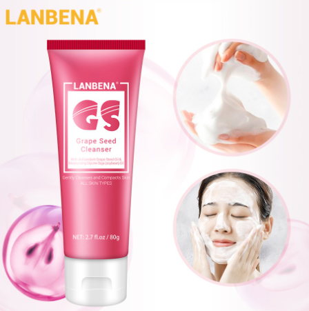 LANBENA Face Cleanser Vitamin E Facial Cleansing Foam Nourishing Deep Moisturizing Oil Skin Smooth