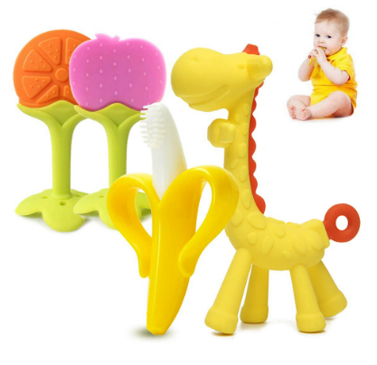 1pcs Molars Baby Teether Safe Toys Toddle Teething Ring Silicone Chew Dental Care Toothbrush