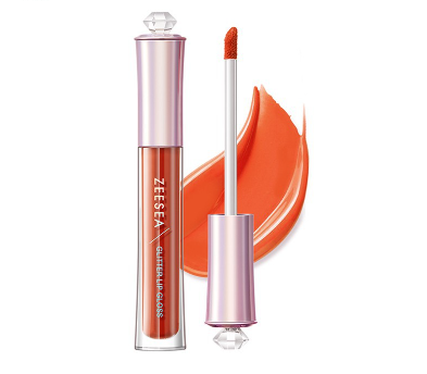 ZEESEA Lip Gloss Balm Glitter Long Lasting Moisturizing Gentle Nutritious Hydrating Makeup Lipstick