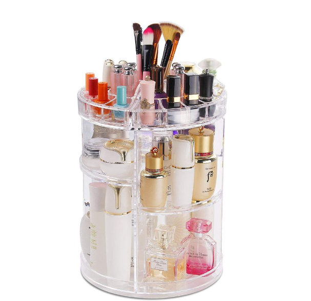 360 Rotating Acrylic Lipstick and Makeup Storage Case Organizer Box