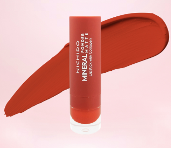 NICHIDO Mineral Powder Matte Lipstick With Collagen Booster - Love On Fire