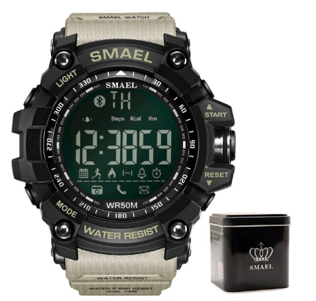 SMAEL 1617B Men's Sports Watch Top Luxury Brand Military 50M Waterproof Watch Multifunctional Luminous Clock LED Digital Watch 004
