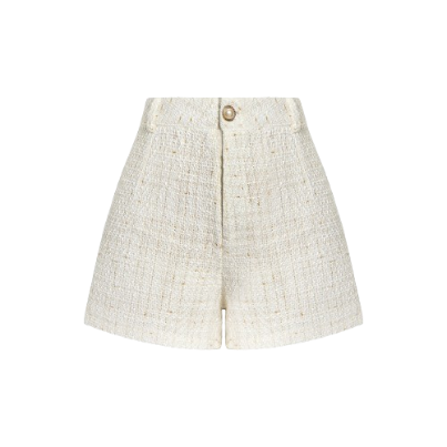 Lovito Women Basic Mid Waist Shorts L64AD078 (White)